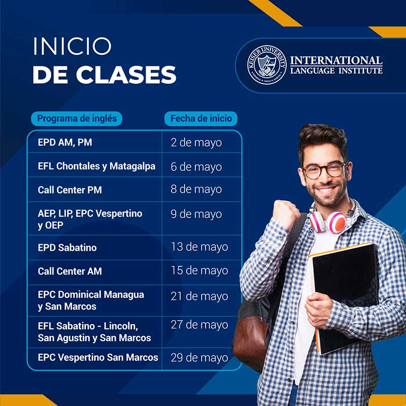 Instituto de Idiomas 3 LI Beginning Dates May Calendar 01